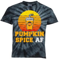 Pumpkin Spice AF1 Kids Tie-Dye T-Shirt