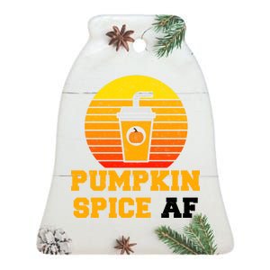 Pumpkin Spice AF1 Ceramic Bell Ornament