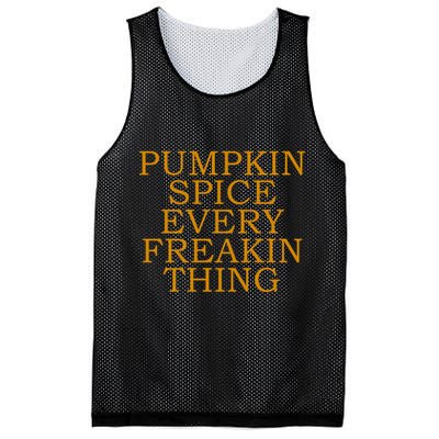 Pumpkin Spice Every Freakin Thing Mesh Reversible Basketball Jersey Tank