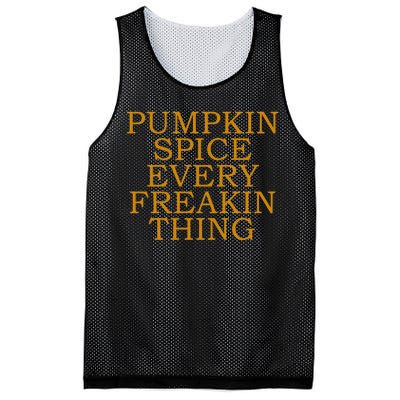 Pumpkin Spice Every Freakin Thing Mesh Reversible Basketball Jersey Tank