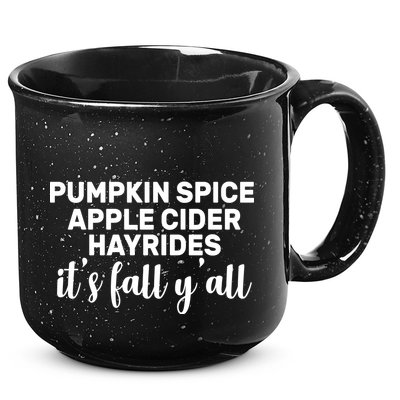  Pumpkin Spice It's Fall Y'all 15oz Campfire Ceramic Mug