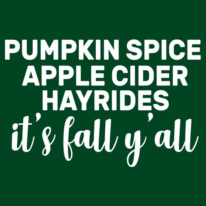  Pumpkin Spice It's Fall Y'all Apron