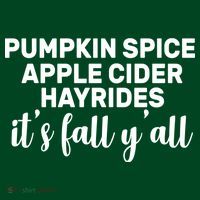  Pumpkin Spice It's Fall Y'all Poster