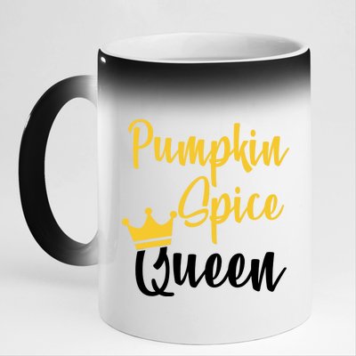 Pumpkin Spice Queen 11oz Black Color Changing Mug