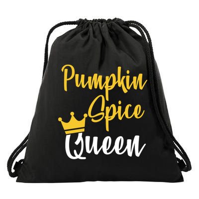 Pumpkin Spice Queen Drawstring Bag