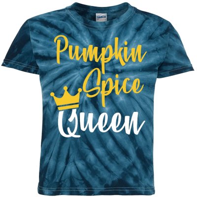 Pumpkin Spice Queen Kids Tie-Dye T-Shirt