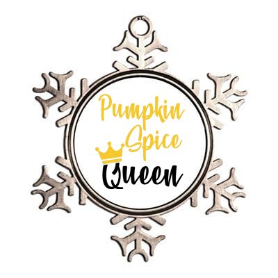 Pumpkin Spice Queen Metallic Star Ornament