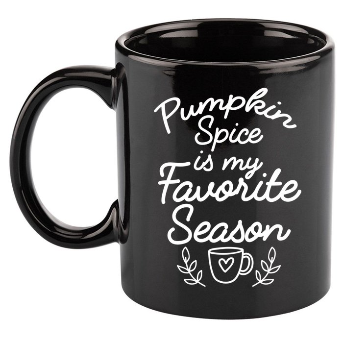 Pumpkin Spice Season 11oz C Handle Ceramic Mug