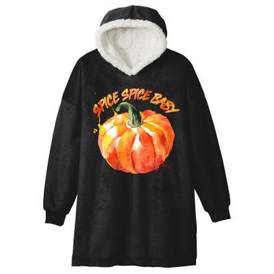 Pumpkin Spice Spice Baby Hooded Wearable Blanket
