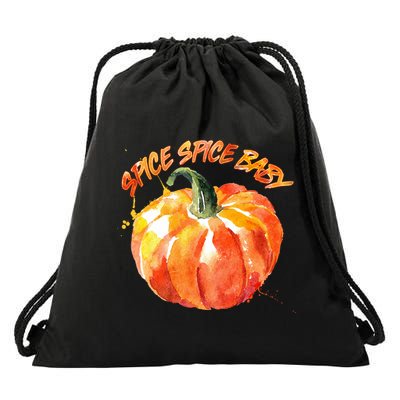 Pumpkin Spice Spice Baby Drawstring Bag