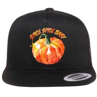 Pumpkin Spice Spice Baby Flat Bill Trucker Hat