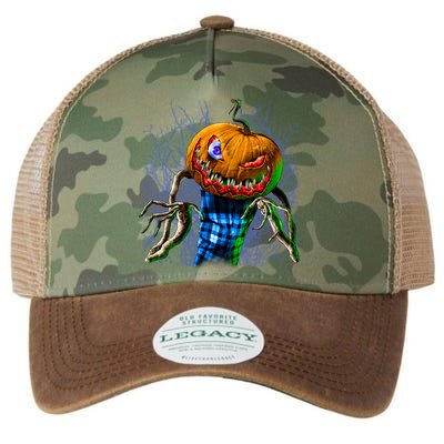 Pumpkinhead Scarecrow Halloween Legacy Tie Dye Trucker Hat