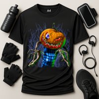 Pumpkinhead Scarecrow Halloween Cooling Performance Crew T-Shirt