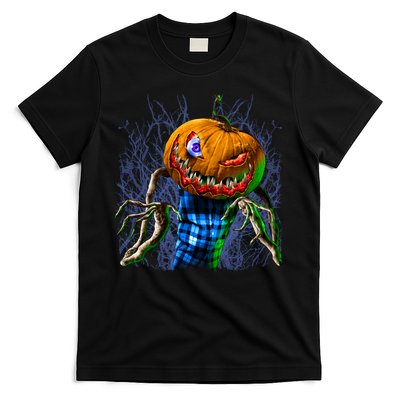 Pumpkinhead Scarecrow Halloween T-Shirt