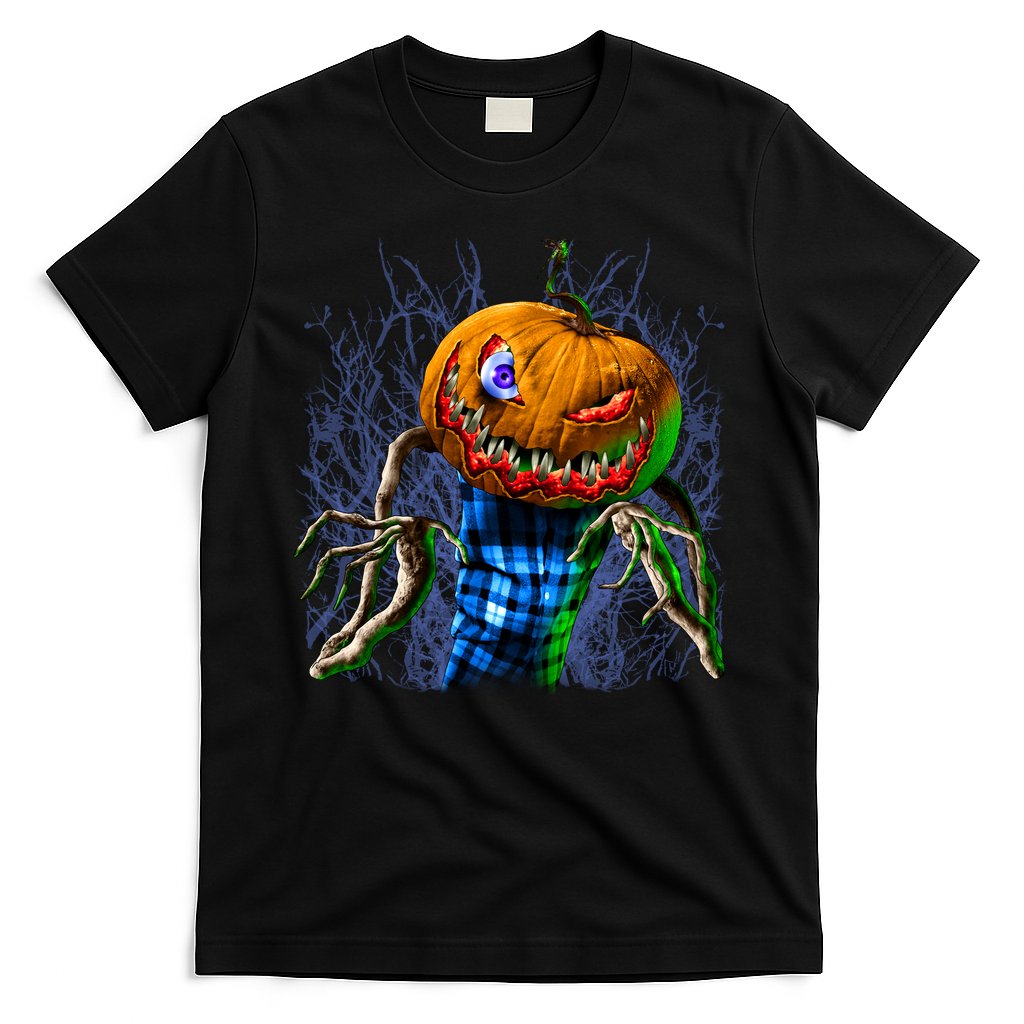 Pumpkinhead Scarecrow Halloween T-Shirt