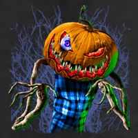 Pumpkinhead Scarecrow Halloween Adult Drive Performance Visor