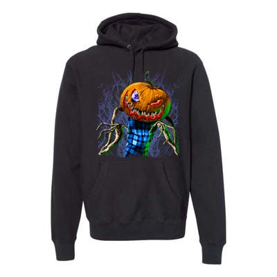 Pumpkinhead Scarecrow Halloween Premium Hoodie