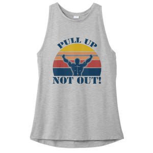 Pull Up Not Out WEIGHT LIFTING Ladies PosiCharge Tri-Blend Wicking Tank