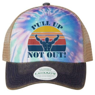 Pull Up Not Out WEIGHT LIFTING Legacy Tie Dye Trucker Hat