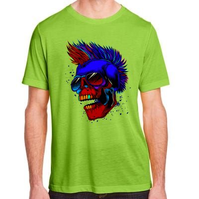 Punk Rock Neon Skull Head Adult ChromaSoft Performance T-Shirt