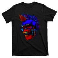 Punk Rock Neon Skull Head T-Shirt