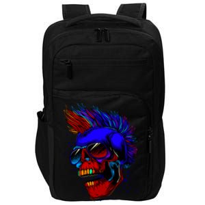 Punk Rock Neon Skull Head Impact Tech Backpack