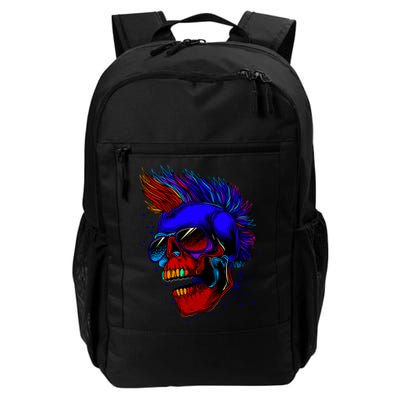 Punk Rock Neon Skull Head Backpack