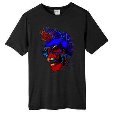 Punk Rock Neon Skull Head Tall Fusion ChromaSoft Performance T-Shirt