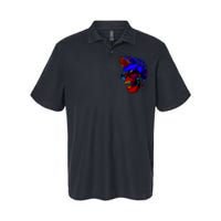 Punk Rock Neon Skull Head Softstyle Adult Sport Polo