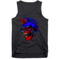 Punk Rock Neon Skull Head Tank Top