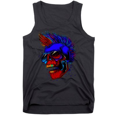 Punk Rock Neon Skull Head Tank Top