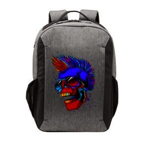 Punk Rock Neon Skull Head Vector Backpack