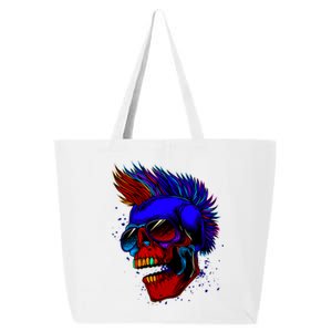 Punk Rock Neon Skull Head 25L Jumbo Tote