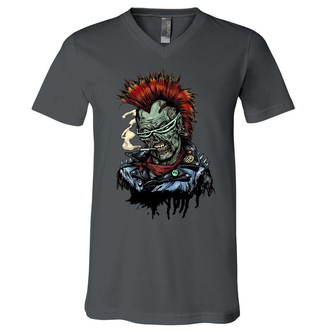 Punk Zombie V-Neck T-Shirt