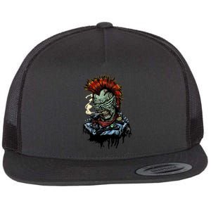 Punk Zombie Flat Bill Trucker Hat