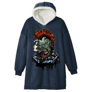 Punk Zombie Hooded Wearable Blanket