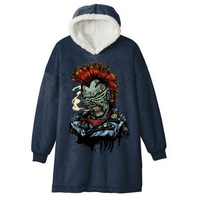 Punk Zombie Hooded Wearable Blanket