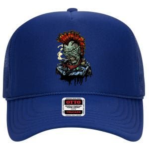 Punk Zombie High Crown Mesh Back Trucker Hat