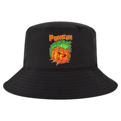PUNKIN With Mohawk Funny Scary Halloween Cool Comfort Performance Bucket Hat