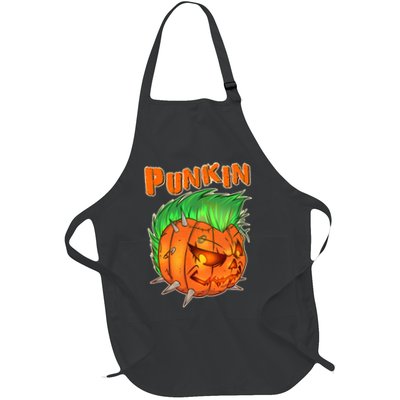 PUNKIN With Mohawk Funny Scary Halloween Apron