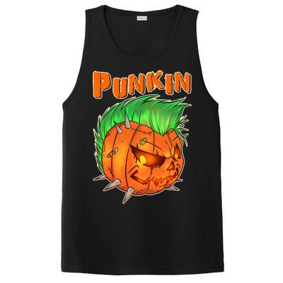 PUNKIN With Mohawk Funny Scary Halloween PosiCharge Competitor Tank