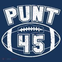 Punt 45 Anti Trump Football Tall T-Shirt