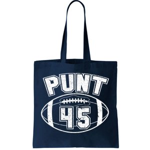 Punt 45 Anti Trump Football Tote Bag