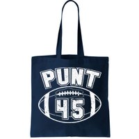 Punt 45 Anti Trump Football Tote Bag