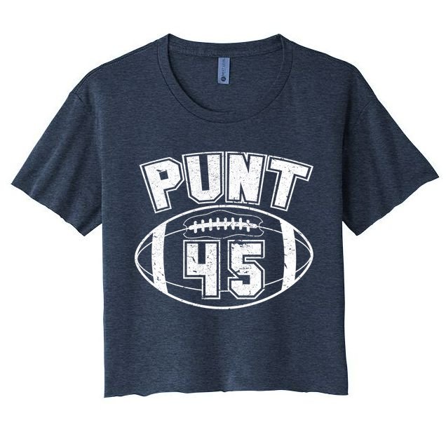 Punt 45 Anti Trump Football Crop Top