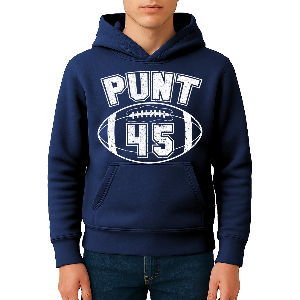 Punt 45 Anti Trump Football Kids Hoodie