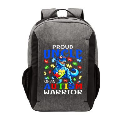 Proud Uncle Of An Autism Warrior Dinosaur Gift Vector Backpack