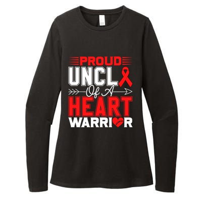 Proud Uncle Of A Heart Warrior Heart Disease Awareness Month Cute Gift Womens CVC Long Sleeve Shirt