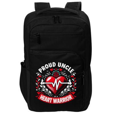 Proud Uncle Of Heart Warrior Chd Awareness Congenital Defect Impact Tech Backpack