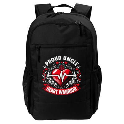 Proud Uncle Of Heart Warrior Chd Awareness Congenital Defect Daily Commute Backpack